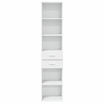 Casa si Gradina - Mobilier - Comode si corpuri - Corpuri bucatarie - Dulap inalt, alb, 40x42,5x185 cm, lemn prelucrat - Infinity.ro