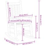 Casa si Gradina - Gradina si terasa - Balansoare si hamace - Balansoare - Scaun balansoar pentru copii, alb, lemn masiv de plop - Infinity.ro
