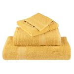 Casa si Gradina - Textile si covoare - Textile baie - Prosoape - Prosoape de dus premium 10 buc 70x140cm 600 gsm 100% bumbac, auriu - Infinity.ro