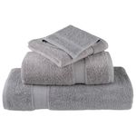 Casa si Gradina - Textile si covoare - Textile baie - Prosoape - Prosoape premium 10buc., gri 30x30 cm, 600 gsm 100% bumbac - Infinity.ro