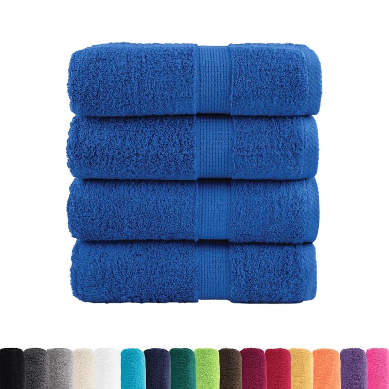 Casa si Gradina - Textile si covoare - Textile baie - Prosoape - Prosoape premium 4 buc., albastru 30x30 cm, 600 gsm 100% bumbac - Infinity.ro