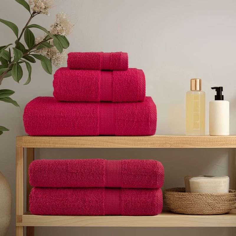 Casa si Gradina - Textile si covoare - Textile baie - Prosoape - Prosoape de sauna premium 4 buc. 80x200 cm 600 gsm 100% bumbac, roșu - Infinity.ro