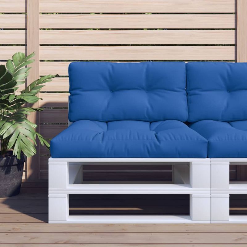 Casa si Gradina - Gradina si terasa - Mobilier exterior - Perne decorative exterior - Perne de paleti, 2 buc., albastru regal, material textil - Infinity.ro