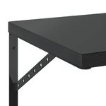 Casa si Gradina - Mobilier - Biblioteci si rafturi - Rafturi - Rafturi de perete, 2 buc., 50x40 cm, negru otel inoxidabil - Infinity.ro