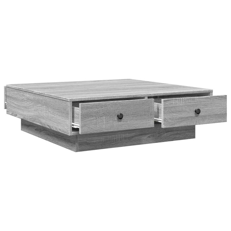 Casa si Gradina - Mobilier - Mese si birouri - Masute de cafea - Masuta de cafea, gri sonoma, 90x90x28 cm, lemn prelucrat - Infinity.ro