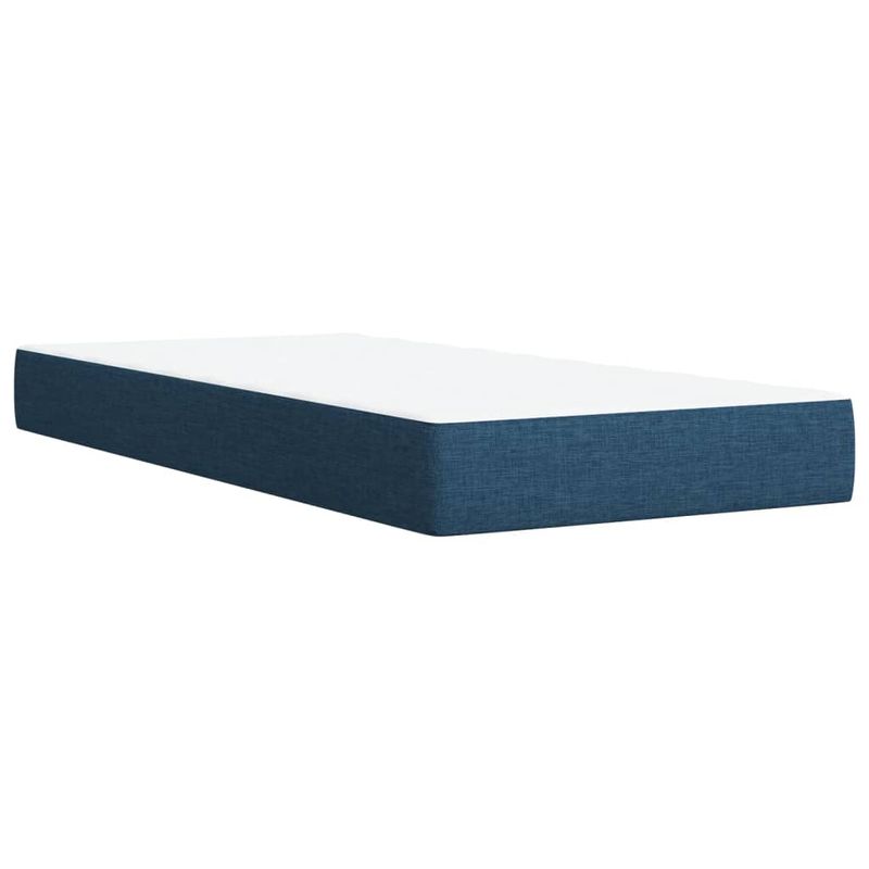 Casa si Gradina - Mobilier - Paturi si accesorii - Paturi - Pat box spring cu saltea, albastru, 80x200 cm, textil - Infinity.ro