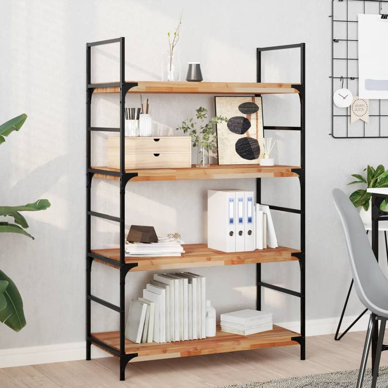 Casa si Gradina - Mobilier - Biblioteci si rafturi - Rafturi - Rafturi suspendate 2 buc. 80x40x4 cm lemn masiv acacia netratat, finisat în ulei - Infinity.ro