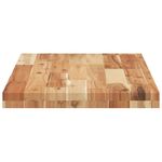 Casa si Gradina - Mobilier - Biblioteci si rafturi - Rafturi - Rafturi suspendate 2 buc. 80x40x4 cm lemn masiv acacia netratat, finisat în ulei - Infinity.ro