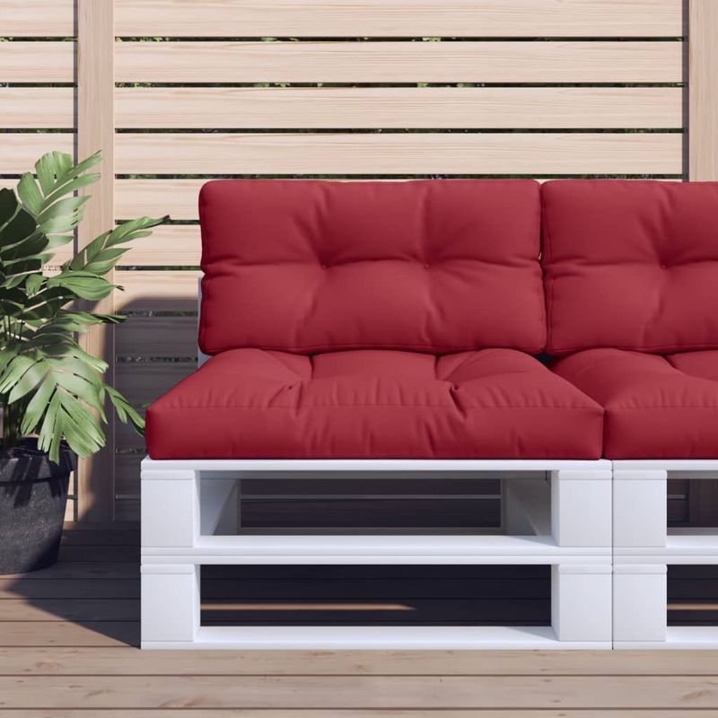 Casa si Gradina - Gradina si terasa - Mobilier exterior - Perne decorative exterior - Perna de paleti, rosu vin, 70x40x12 cm, material textil - Infinity.ro