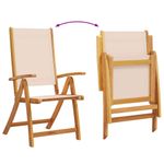 Casa si Gradina - Gradina si terasa - Mobilier exterior - Seturi mobila gradina - Set mobilier de gradina, 5 piese, lemn masiv acacia/textilena - Infinity.ro