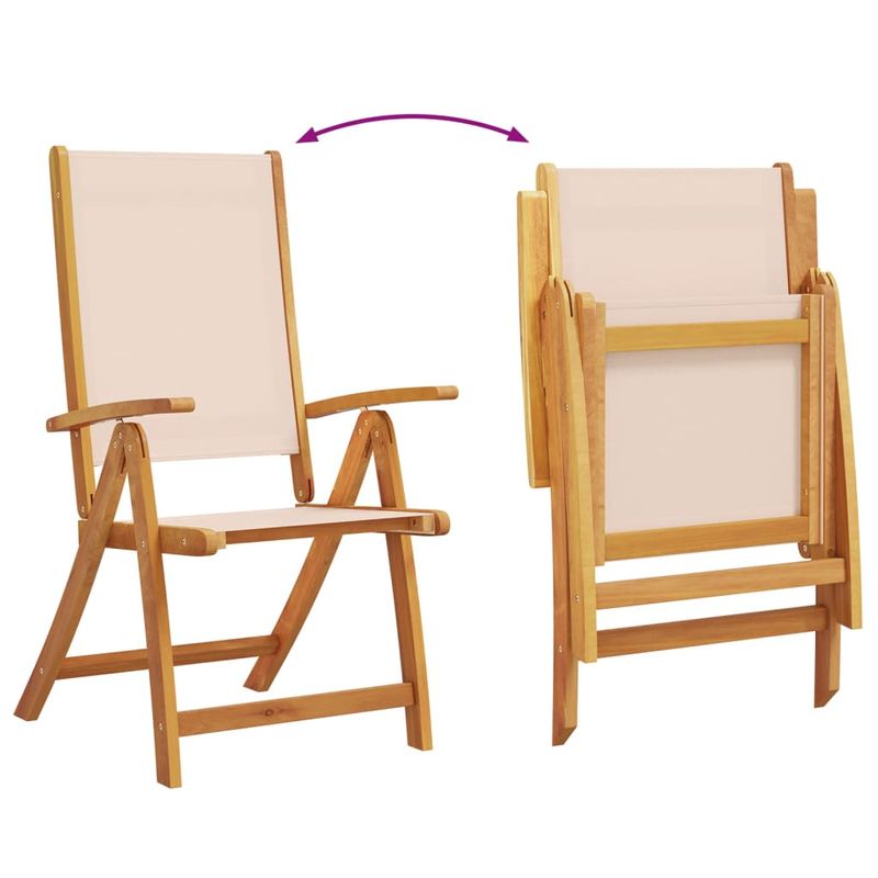 Casa si Gradina - Gradina si terasa - Mobilier exterior - Seturi mobila gradina - Set mobilier de gradina, 5 piese, lemn masiv acacia/textilena - Infinity.ro