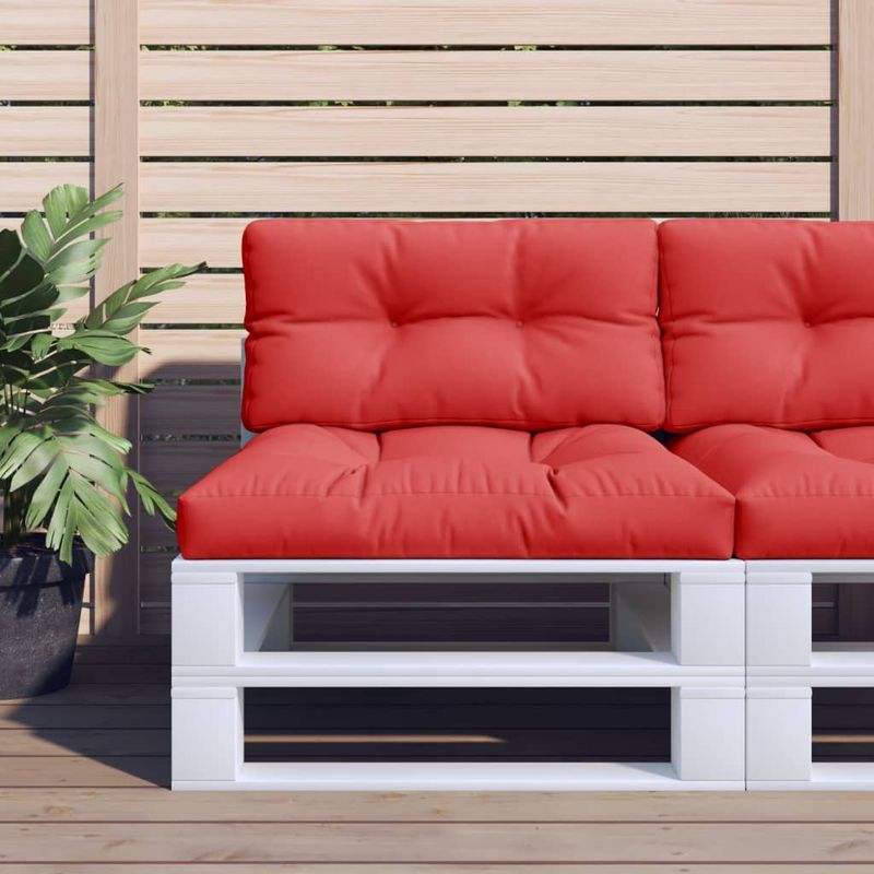 Casa si Gradina - Gradina si terasa - Mobilier exterior - Perne decorative exterior - Perna de paleti, rosu, 80x40x12 cm, material textil - Infinity.ro