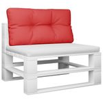 Casa si Gradina - Gradina si terasa - Mobilier exterior - Perne decorative exterior - Perna de paleti, rosu, 80x40x12 cm, material textil - Infinity.ro