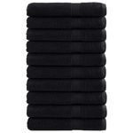Casa si Gradina - Textile si covoare - Textile baie - Prosoape - Prosoape premium 10 buc. negru 100x200 cm 600 gsm 100% bumbac - Infinity.ro