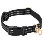 Petshop - Accesorii petshop - Zgarzi, lese si hamuri - Hamuri - Ham pentru caini cu plumb si guler, reglabil, negru, S - Infinity.ro