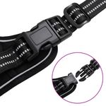 Petshop - Accesorii petshop - Zgarzi, lese si hamuri - Hamuri - Ham pentru caini cu plumb si guler, reglabil, negru, S - Infinity.ro