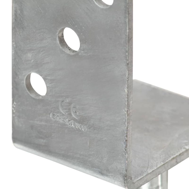 Casa si Gradina - Gradina si terasa - Garduri, panouri si accesorii - Ancore de gard, 12 buc., argintiu, 8x6x30 cm, otel galvanizat - Infinity.ro