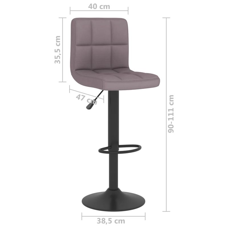 Casa si Gradina - Mobilier - Scaune si fotolii - Scaune - Scaune de bar, 2 buc., gri taupe, material textil - Infinity.ro