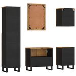 Casa si Gradina - Mobilier - Seturi de mobilier - Seturi baie - Set mobilier de baie, 5 piese, lemn masiv de mango - Infinity.ro