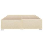 Casa si Gradina - Mobilier - Paturi si accesorii - Paturi - Cadru de pat, crem, 200x200 cm, material textil - Infinity.ro