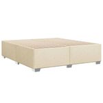 Casa si Gradina - Mobilier - Paturi si accesorii - Paturi - Cadru de pat, crem, 200x200 cm, material textil - Infinity.ro