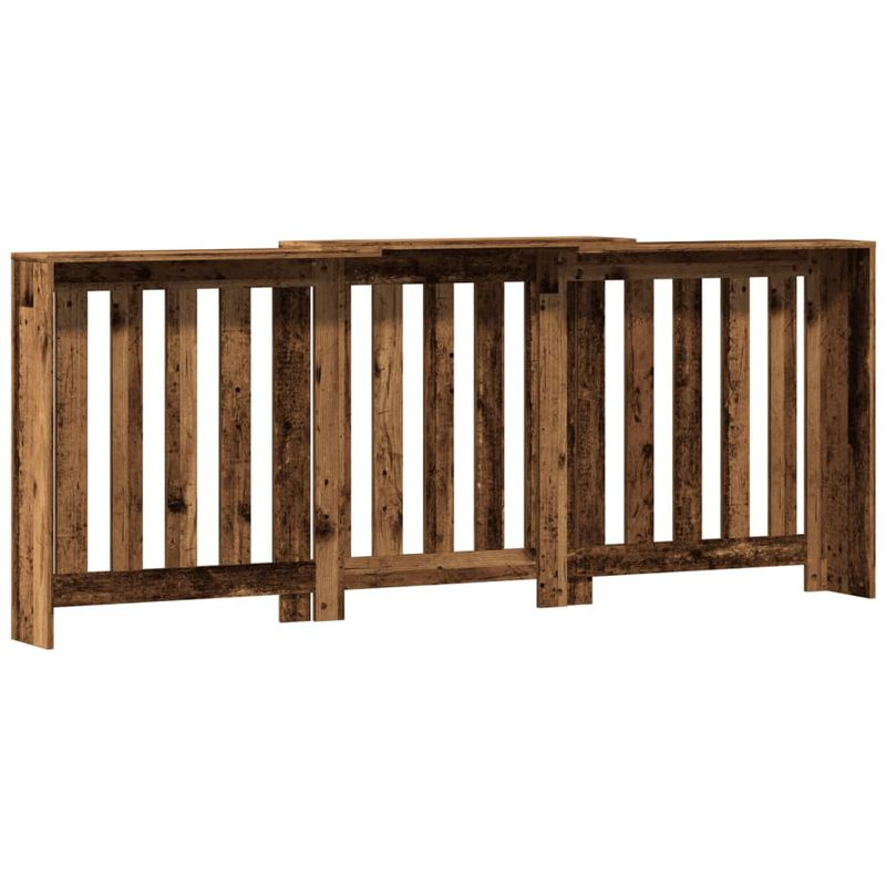 Casa si Gradina - Termice - Calorifere si accesorii - Accesorii calorifere - Masca pentru calorifer lemn vechi 205x21,5x83,5 cm lemn, design lamele verticale - Infinity.ro