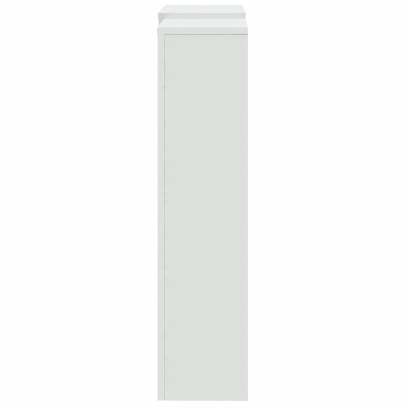 Casa si Gradina - Termice - Calorifere si accesorii - Accesorii calorifere - Masca pentru calorifer, alb, 205x21,5x83,5 cm, lemn prelucrat, design lamele verticale - Infinity.ro