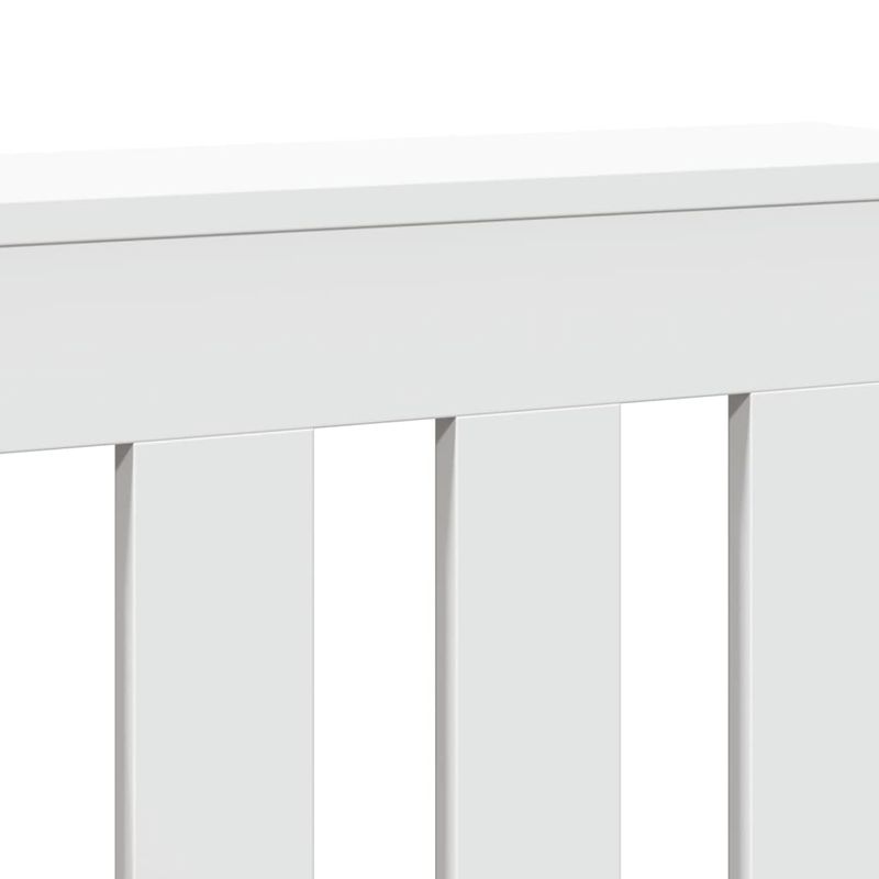 Casa si Gradina - Termice - Calorifere si accesorii - Accesorii calorifere - Masca pentru calorifer, alb, 205x21,5x83,5 cm, lemn prelucrat, design lamele verticale - Infinity.ro