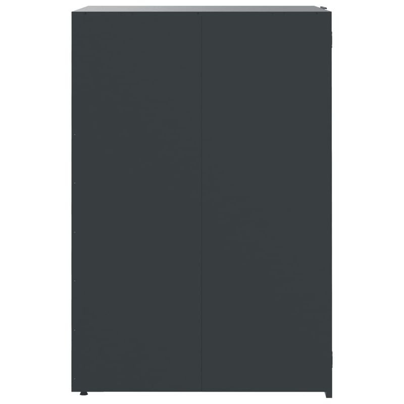Casa si Gradina - Gradina si terasa - Mobilier exterior - Dulapuri si lazi depozitare exterior - Depozitare cos gunoi roti 6 cosuri antracit 414x79x117 cm otel - Infinity.ro