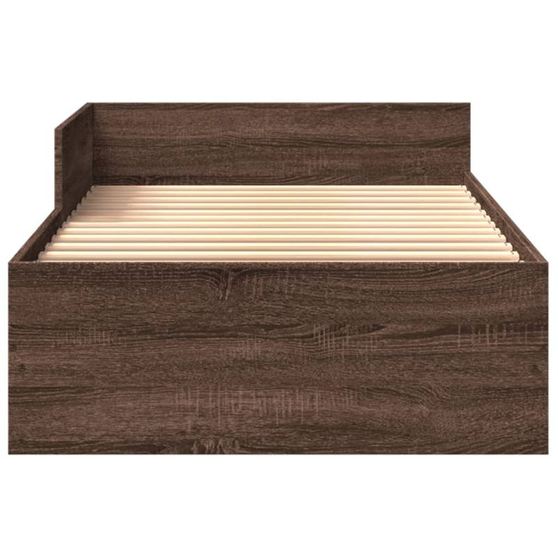 Casa si Gradina - Mobilier - Paturi si accesorii - Paturi - Cadru de pat, stejar maro, 100x200 cm, lemn prelucrat - Infinity.ro