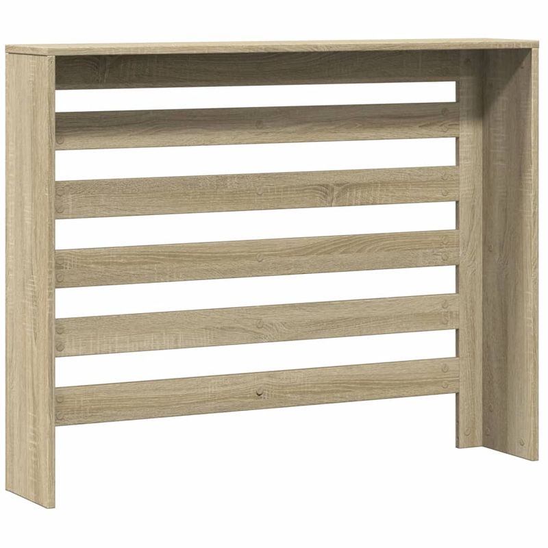 Casa si Gradina - Termice - Calorifere si accesorii - Accesorii calorifere - Masca pentru calorifer stejar sonoma 104x20x82cm lemn prelucrat, design șipci orizontale - Infinity.ro