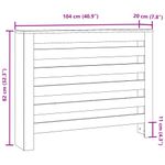 Casa si Gradina - Termice - Calorifere si accesorii - Accesorii calorifere - Masca pentru calorifer stejar sonoma 104x20x82cm lemn prelucrat, design șipci orizontale - Infinity.ro