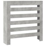 Casa si Gradina - Termice - Calorifere si accesorii - Accesorii calorifere - Masca pentru calorifer, gri beton, 78x20x82 cm, lemn prelucrat, design șipci orizontale - Infinity.ro
