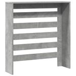 Casa si Gradina - Termice - Calorifere si accesorii - Accesorii calorifere - Masca pentru calorifer, gri beton, 78x20x82 cm, lemn prelucrat, design șipci orizontale - Infinity.ro
