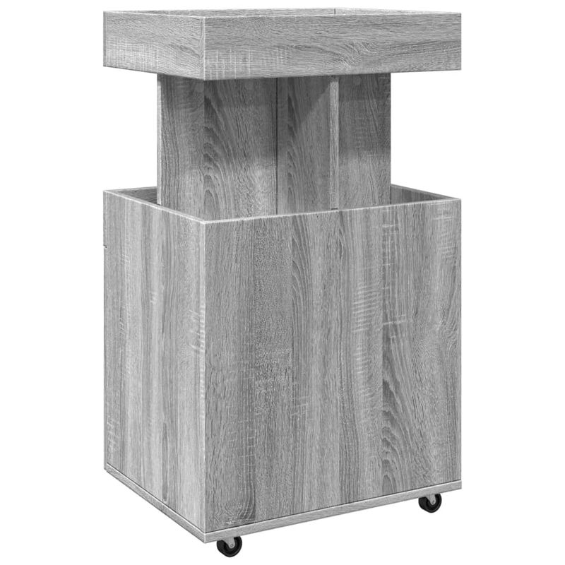 Casa si Gradina - Mobilier - Comode si corpuri - Comode - Carucior de bar, gri sonoma, 50x41x89 cm, lemn prelucrat - Infinity.ro