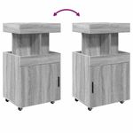 Casa si Gradina - Mobilier - Comode si corpuri - Comode - Carucior de bar, gri sonoma, 50x41x89 cm, lemn prelucrat - Infinity.ro