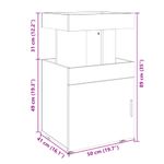 Casa si Gradina - Mobilier - Comode si corpuri - Comode - Carucior de bar, gri sonoma, 50x41x89 cm, lemn prelucrat - Infinity.ro