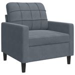 Casa si Gradina - Mobilier - Seturi de mobilier - Seturi living - Set de canapele cu perne, 3 piese, gri inchis, catifea - Infinity.ro