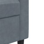 Casa si Gradina - Mobilier - Seturi de mobilier - Seturi living - Set de canapele cu perne, 3 piese, gri inchis, catifea - Infinity.ro