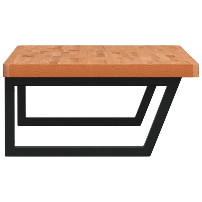 Casa si Gradina - Mobilier - Biblioteci si rafturi - Rafturi - Raft pentru lavoar montat pe perete, otel si lemn masiv fag - Infinity.ro