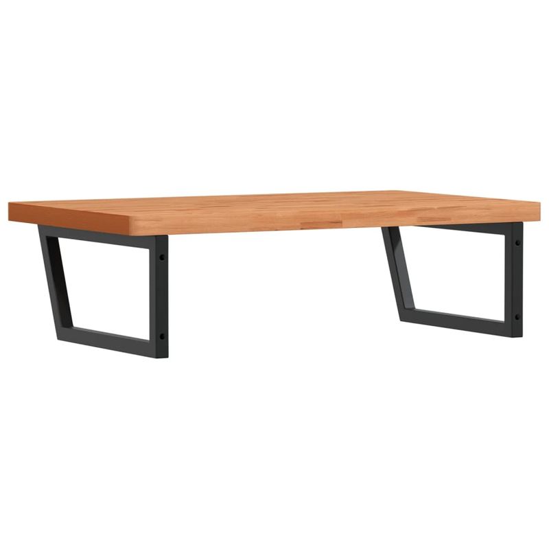 Casa si Gradina - Mobilier - Biblioteci si rafturi - Rafturi - Raft pentru lavoar montat pe perete, otel si lemn masiv fag - Infinity.ro