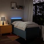 Casa si Gradina - Mobilier - Paturi si accesorii - Paturi - Pat box spring cu saltea, albastru, 80x200 cm, textil - Infinity.ro