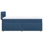 Casa si Gradina - Mobilier - Paturi si accesorii - Paturi - Pat box spring cu saltea, albastru, 80x200 cm, textil - Infinity.ro