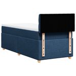 Casa si Gradina - Mobilier - Paturi si accesorii - Paturi - Pat box spring cu saltea, albastru, 80x200 cm, textil - Infinity.ro
