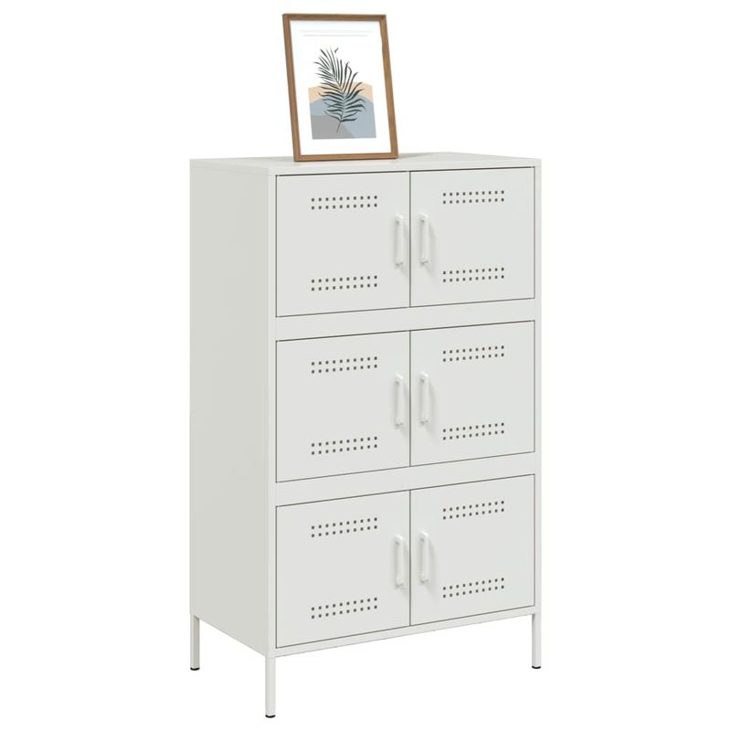 Casa si Gradina - Mobilier - Comode si corpuri - Corpuri bucatarie - Dulap inalt, alb, 68x39x113 cm, otel - Infinity.ro