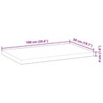 Casa si Gradina - Mobilier - Mobilier baie - Blaturi baie - Blat de baie finisaj cu ulei, 100x50x4 cm, lemn masiv de acacia - Infinity.ro