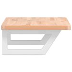 Casa si Gradina - Mobilier - Comode si corpuri - Masute de toaleta - Raft pentru lavoar montat pe perete, otel si lemn masiv fag - Infinity.ro