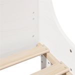 Casa si Gradina - Mobilier - Paturi si accesorii - Paturi - Cadru de pat cu tablie, alb, 120x190 cm, lemn masiv pin - Infinity.ro