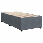 Casa si Gradina - Mobilier - Paturi si accesorii - Paturi - Pat box spring cu saltea, gri inchis, 80x200 cm, catifea - Infinity.ro