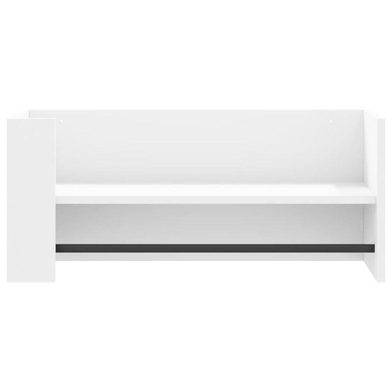 Casa si Gradina - Mobilier - Biblioteci si rafturi - Rafturi - Raft de perete, alb, 70,5x35x30,5 cm, lemn prelucrat - Infinity.ro